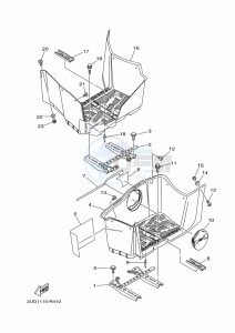 YFM700FWAD GRIZZLY 700 EPS (BLT5) drawing STAND & FOOTREST