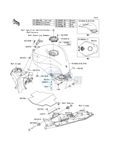 ZX 1000 D [NINJA ZX-10R] (D6F-D7FA) D7FA drawing FUEL TANK