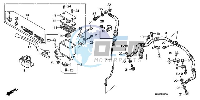 FR. BRAKE MASTER CYLINDER