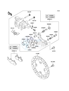 KVF750 4x4 KVF750LCF EU GB drawing Front Brake