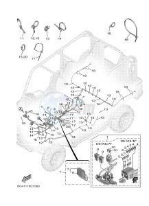 YXF850ES YXF85WPSJ WOLVERINE X (BG4A) drawing ELECTRICAL 3