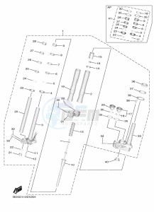 NIKEN MXT850 (BD5B) drawing FRONT FORK 2