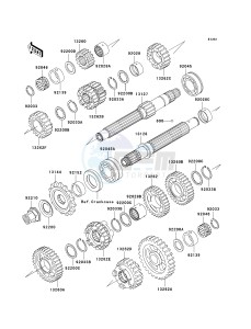 ZX 600 M [NINJA ZX-6RR] (M1) [NINJA ZX-6RR] drawing TRANSMISSION