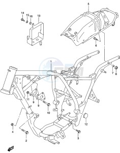 GZ250 (K3) drawing FRAME