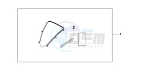 CBR600RR9 France - (F / CMF MME SPC) drawing WINDSCREEN