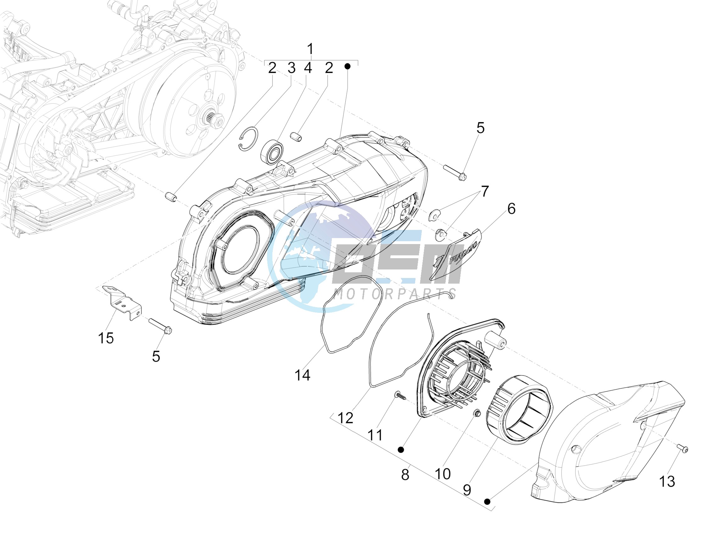 Crankcase cover - Crankcase cooling