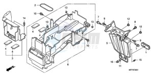 CB1300SA9 SI / ABS BCT MME TWO TY2 drawing REAR FENDER (CB1300A/CB13 00SA)