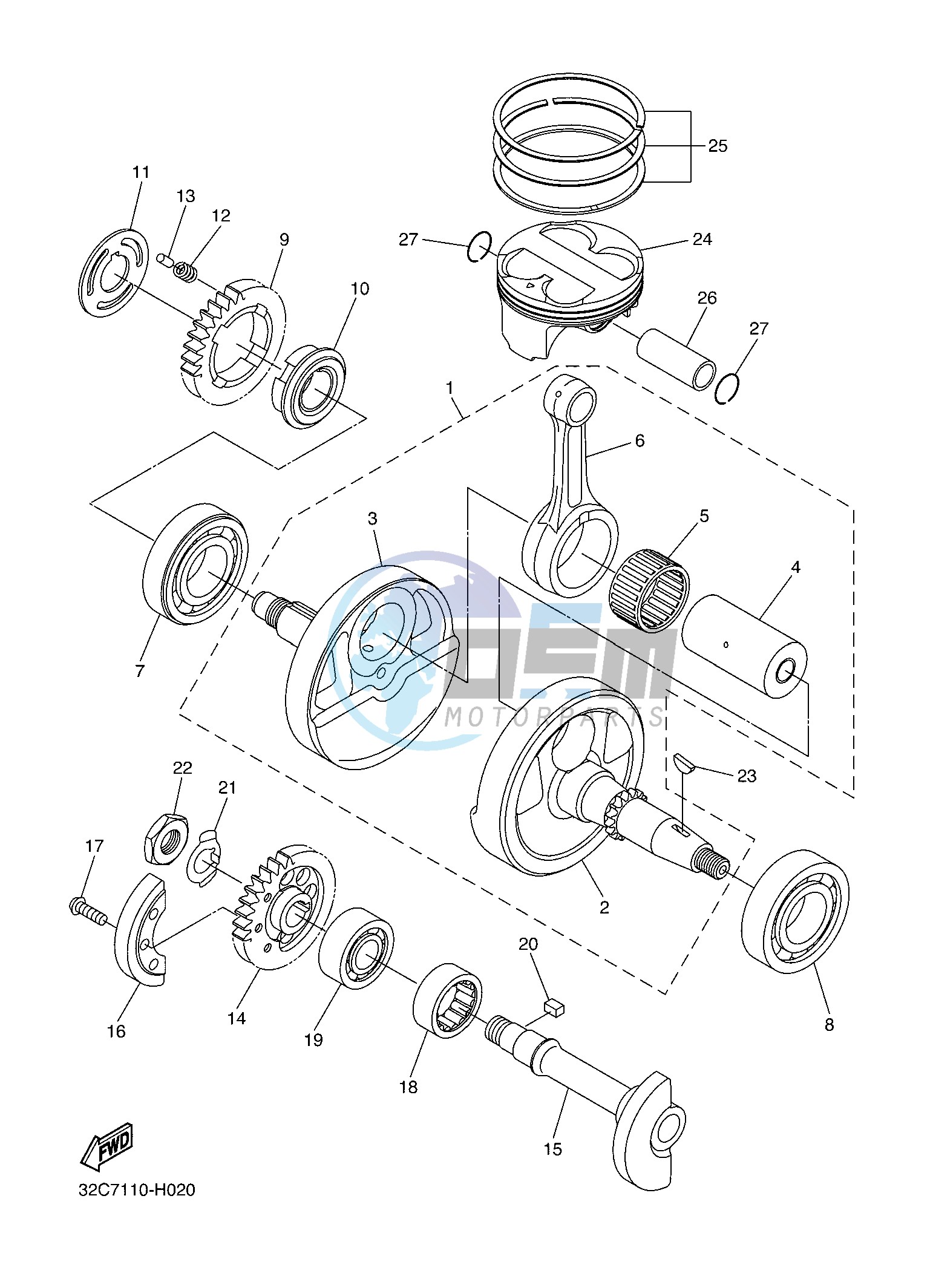 CRANKSHAFT & PISTON