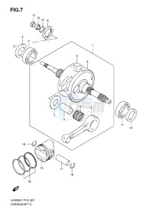 UH200G BURGMAN EU drawing CRANKSHAFT