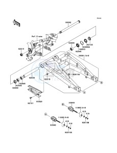 ER-6n ER650A7F GB XX (EU ME A(FRICA) drawing Swingarm