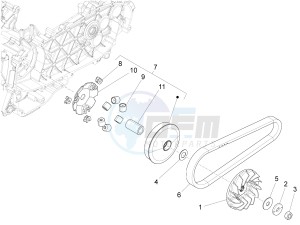 150 Sprint 4T 3V ie (NAFTA) drawing Driving pulley