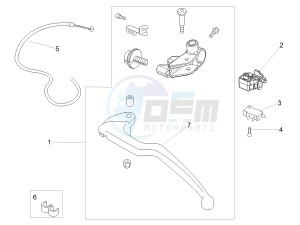 RSV4 1000 RACING FACTORY E4 ABS (APAC) drawing Clutch control