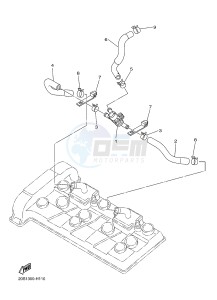 XJ6NA 600 XJ6-N (NAKED, ABS) (36BD 36BE) drawing AIR INDUCTION SYSTEM