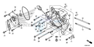 SH125ASE SH125AS UK - (E) drawing RIGHT CRANKCASE