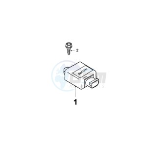 VIVA 3 L 2T A drawing ELECTRONIC PART - CDI DELL ORTO