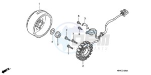 CBR125RW9 France - (F / CMF WH) drawing GENERATOR