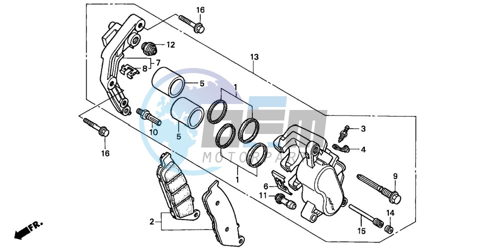 FRONT BRAKE CALIPER