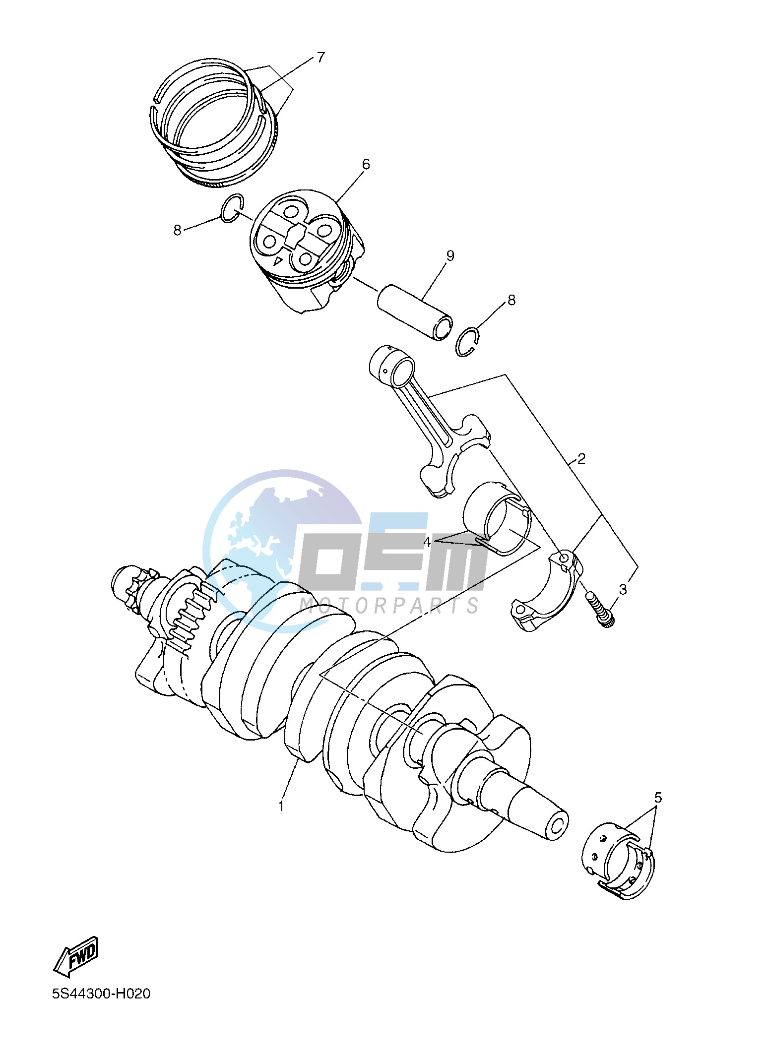 CRANKSHAFT & PISTON