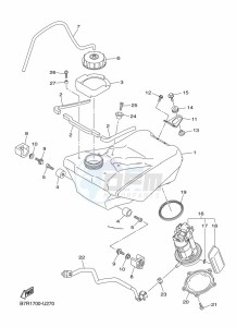 WR250F (BAKD) drawing FUEL TANK