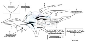 CBR1000RA9 Korea - (KO / ABS MME) drawing STRIPE/MARK (1)