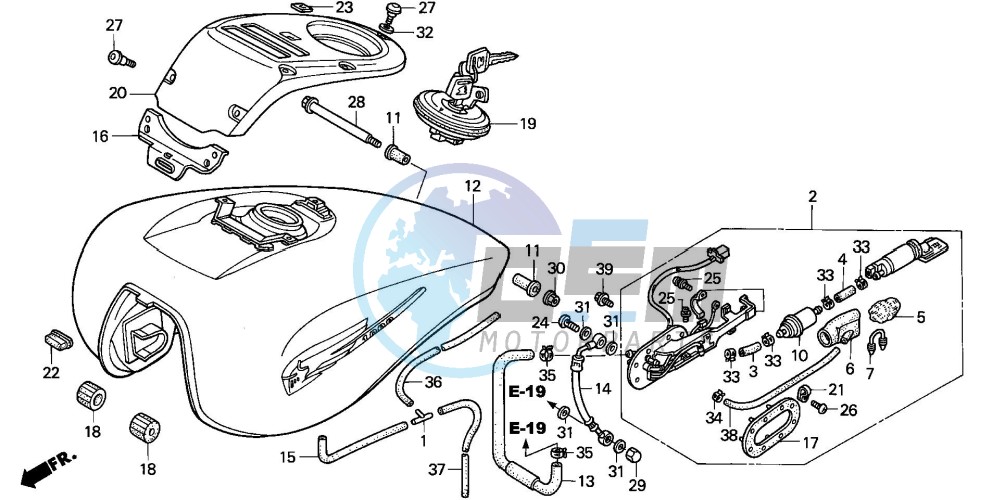 FUEL TANK (VTX1800C2/3/4)