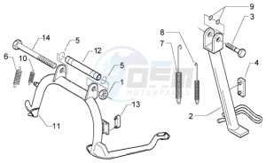 Granturismo 200 L U.S.A. drawing Central stand