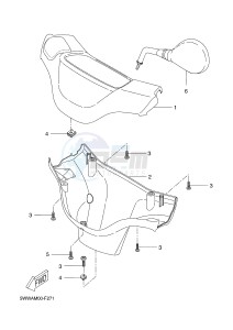 CW50 BOOSTER SPIRIT (5WWW 5WWW) drawing COWLING 1