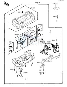 ZX 750 F [NINJA 750R] (F1-F3) [NINJA 750R] drawing METER-- S- -