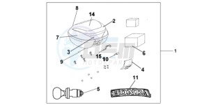 CBF1000A Europe Direct - (ED) drawing TOP BOX 35 L NH-A48M