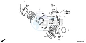 VT750C2BC drawing INTAKE MANIFOLD