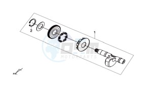 MAXSYM 600 I ABS EXECUTIVE EURO4 L7 drawing BALANCE SHAFT