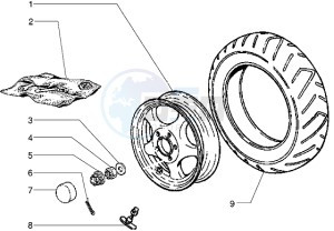 ET2 iniezione 50 drawing Rear Wheel