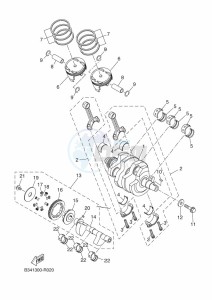 XSR700 MTM690 (BU32) drawing CRANKSHAFT & PISTON