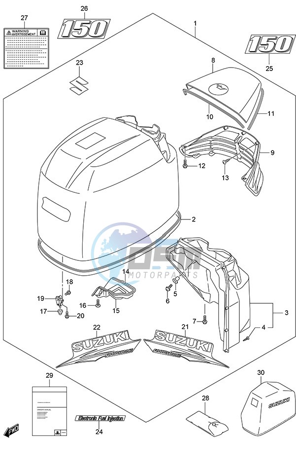 Engine Cover (White)