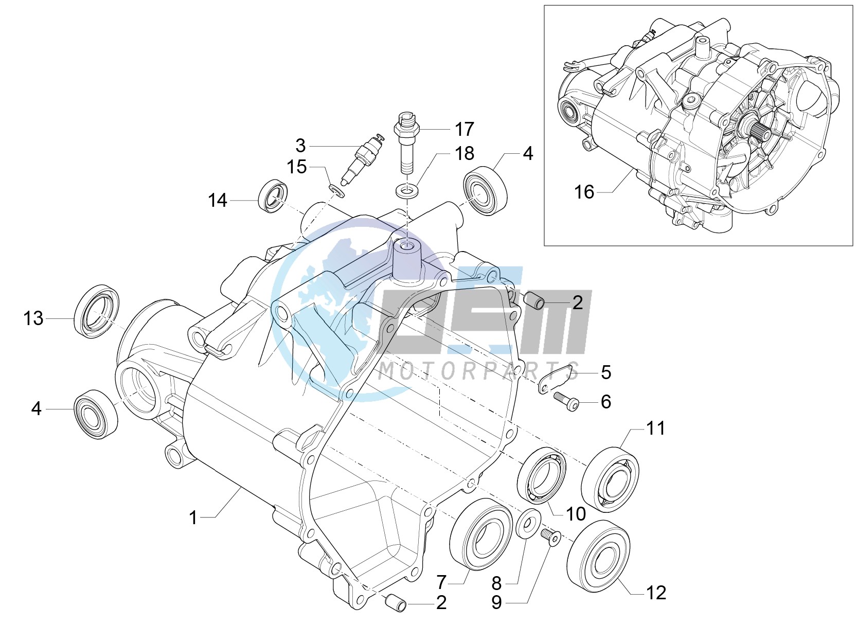 Transmission cage