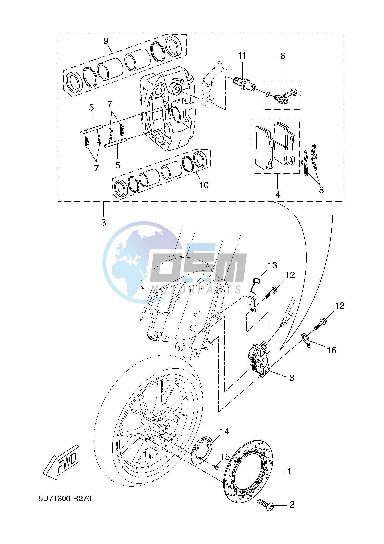 FRONT BRAKE CALIPER