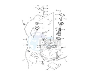 XP T-MAX ABS 530 drawing FUEL TANK