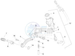 RSV4 1000 Racing Factory L.E. (EMEA) (EU, GB) drawing Rear master cylinder