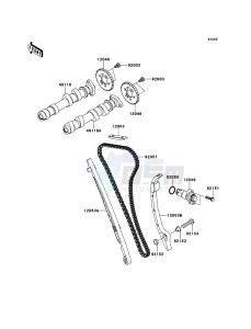 ER-6n ER650A7F GB XX (EU ME A(FRICA) drawing Camshaft(s)/Tensioner