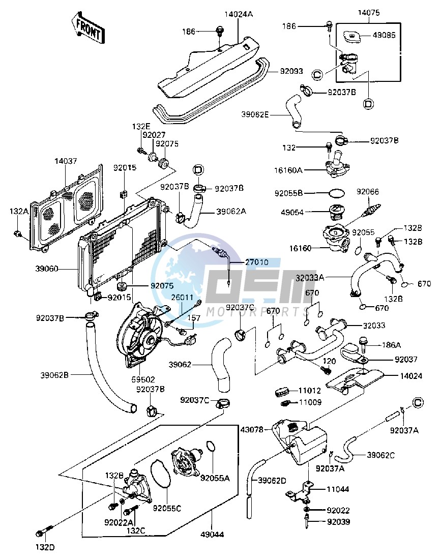 RADIATOR_FAN_WATER PUMP -- E_NO. 029801-- -