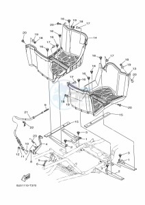 YFM450FWB KODIAK 450 (BJ5E) drawing STAND & FOOTREST