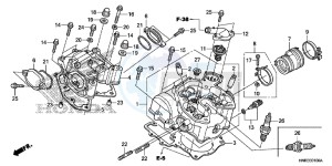 TRX680FAF TRX680 Europe Direct - (ED) drawing CYLINDER HEAD