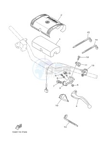 YZ250 (1SSM 1SSN 1SSP 1SSR 1SSR) drawing HANDLE SWITCH & LEVER