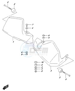 DL650 drawing KNUCKLE COVER (DL650XAL7 E21)