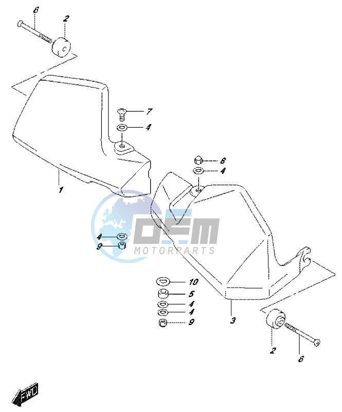 KNUCKLE COVER (DL650XAL7 E21)