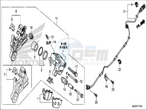 CBR500RAH CBR500R ED drawing REAR BRAKE CALIPER