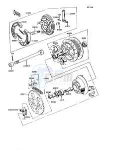 KE 100 B [KE100] (B11-B15) [KE100] drawing REAR HUB