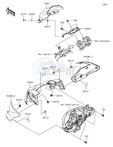 Z650 ER650HHF XX (EU ME A(FRICA) drawing Cowling