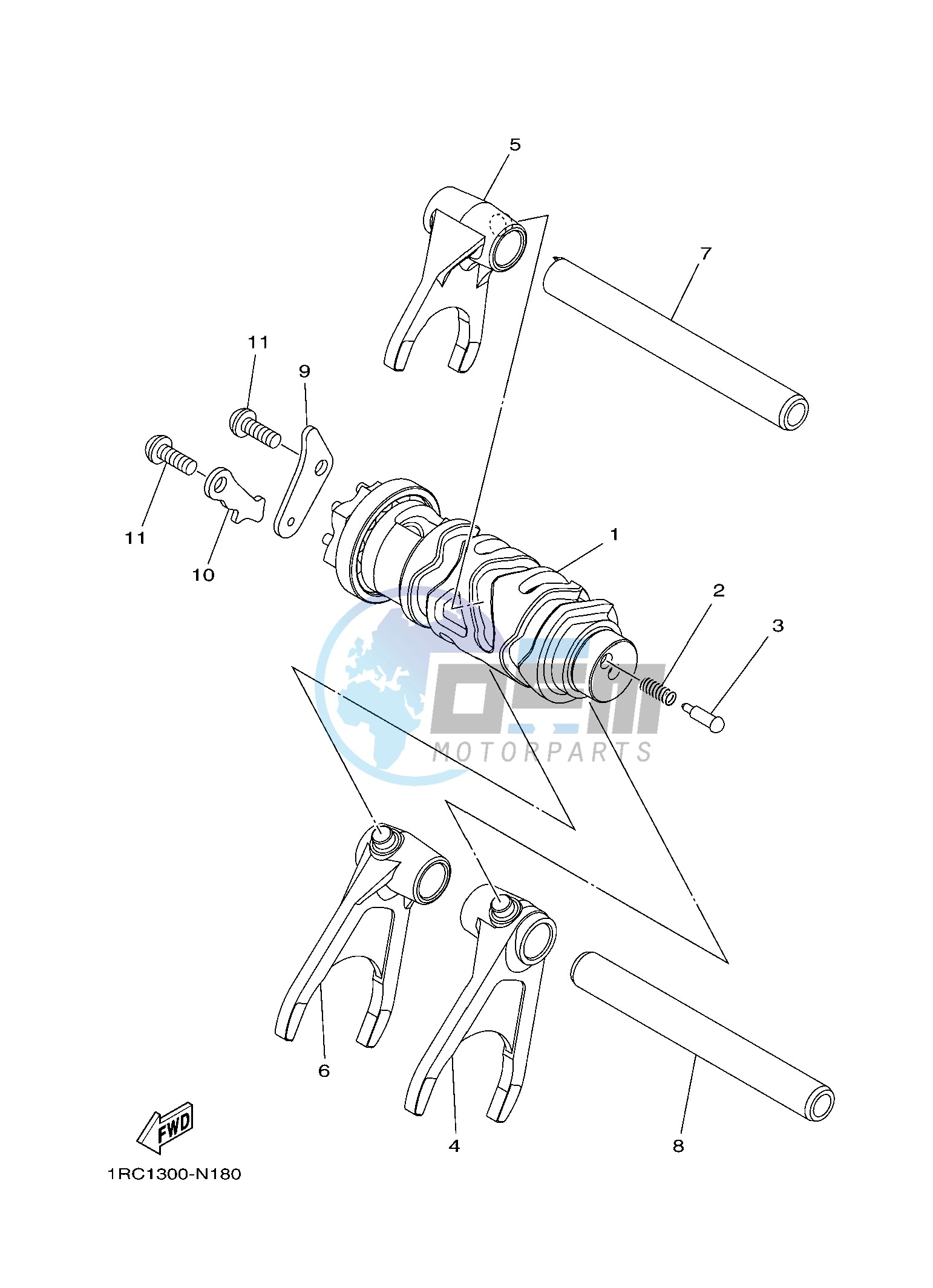 SHIFT CAM & FORK