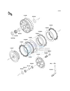 VN 900 B [VULCAN 900 CLASSIC] (6F-9F) B9F drawing CLUTCH